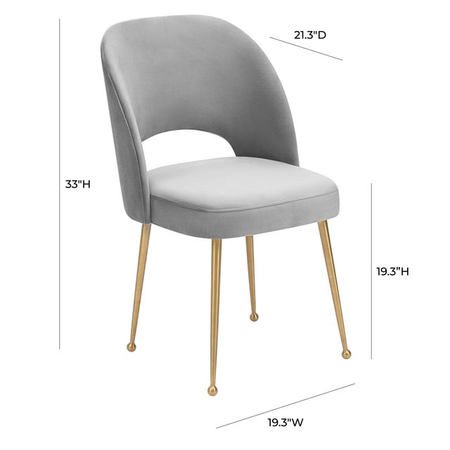 2020s Swell Light Grey Velvet Chair For Sale - Image 5 of 7