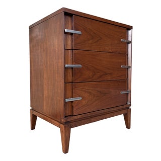 Refinished Mid-Century Modern3 Drawer Dresser by Basic White Furniture Inc. Circa 1960s. For Sale