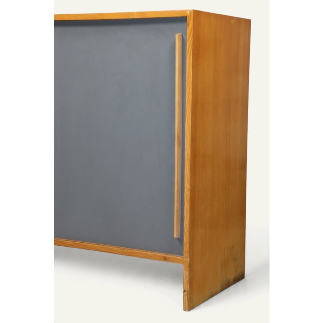Vintage Wooden Buffet with Sliding Doors, 1960s For Sale - Image 9 of 18