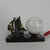 Art Deco Desk Lamp with Sailboat and Globe on Marble Base, 1930s For Sale - Image 4 of 16