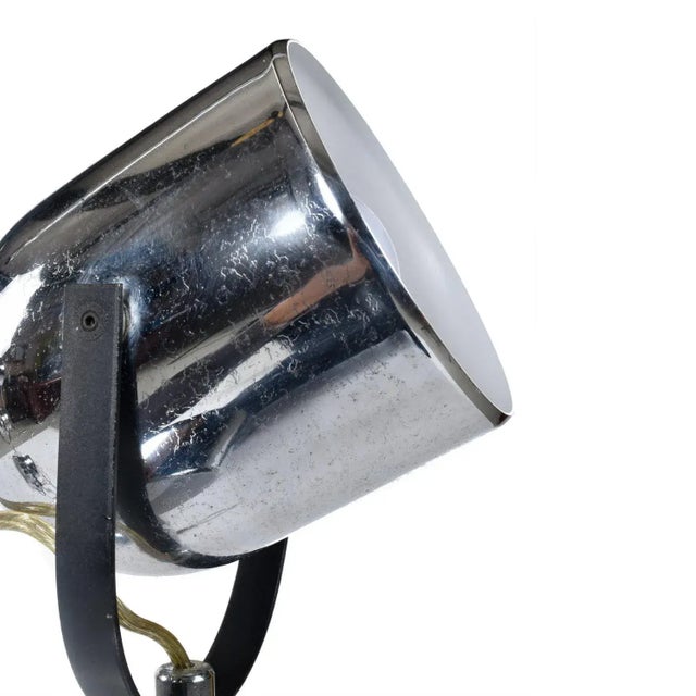 Pair Goffredo Reggiani Sonneman Style Italian Modern Spotlight Table Lamps For Sale - Image 11 of 13