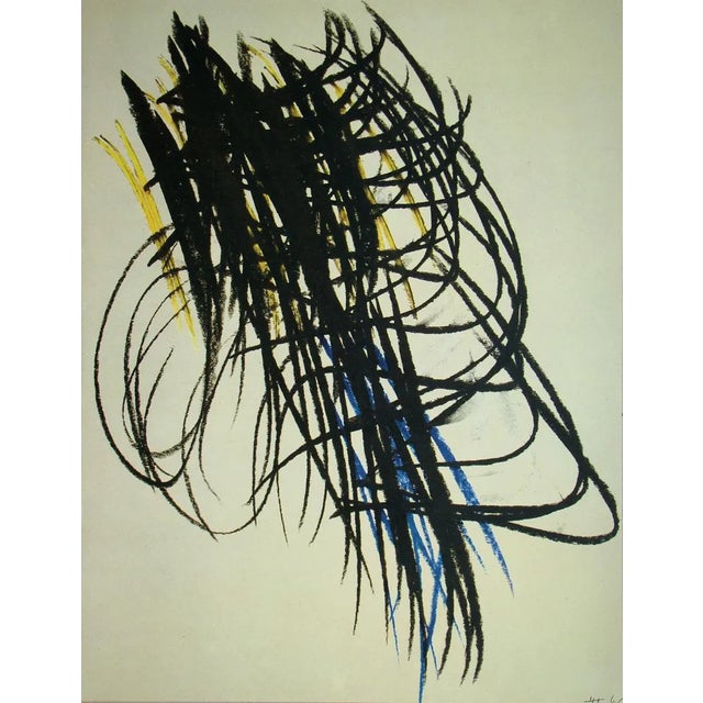 After Hans Hartung, Composition, 1960s, Offset Lithograph For Sale