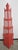 Mid 20th Century Chinese Chippendale Style Red Lacquered Corner Etagere For Sale - Image 5 of 6