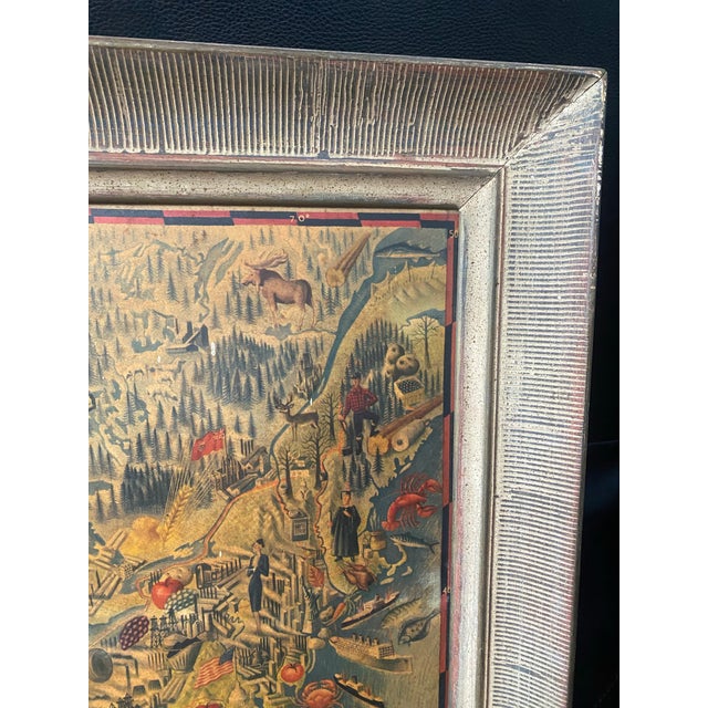 1940's Pictorial Map of the United States by Miguel Covarrubias 41”x31” For Sale In Columbus - Image 6 of 11