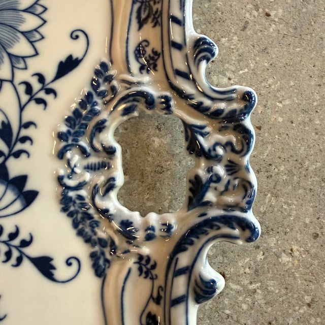 Blue Danube Mid 20th Century Large Art Pottery Serving Tray Platter by Blue Danube Japan For Sale - Image 4 of 7