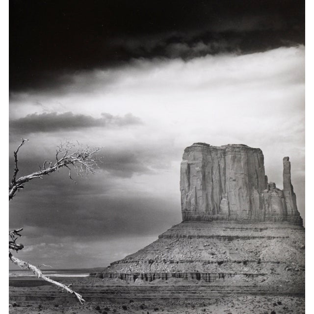 Photorealism "Monument Valley" Black and White Photograph For Sale - Image 3 of 7