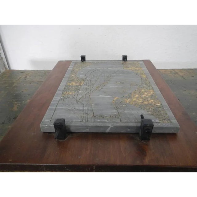 Madonna Sculpture in Marble, 1970s For Sale - Image 13 of 13