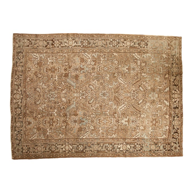 Vintage Distressed Mehrivan Carpet - 7'11" x 10'8" For Sale