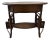 Vintage Haywood Wakefield Wicker and Oak Desk/Library Table With Drawer For Sale