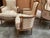French Louis XVI Blue Bergères Arm Chairs For Sale - Image 4 of 10