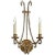 Chapman & Myers for Visual Comfort Signature Oslo Sconce in Gilded Iron with Clear Glass For Sale