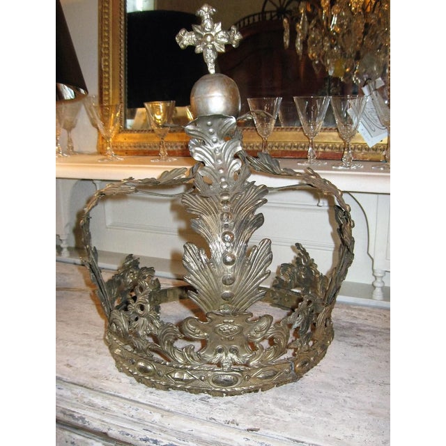 19th Century French Silver Bed Corona Chairish