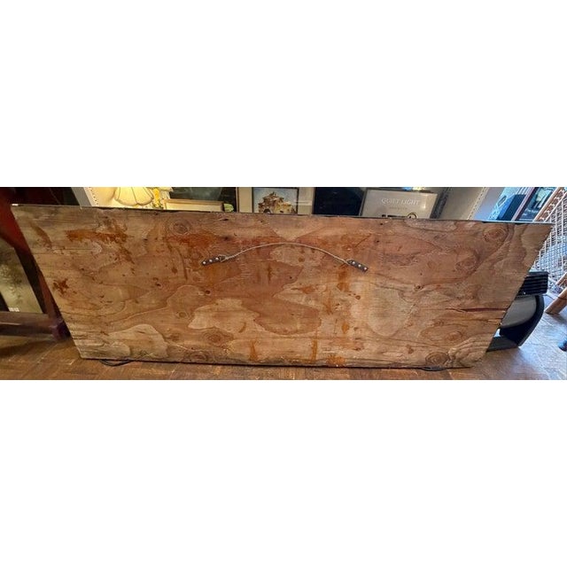 Late 20th Century Folky Pig Painting on Board For Sale In Los Angeles - Image 6 of 6