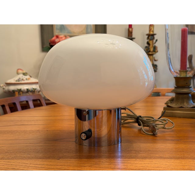 Tsao Designs Chrome and Glass Mushroom Table Lamp, New Canaan For Sale - Image 13 of 13