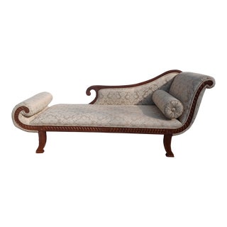 Vintage Empire Style Recamiere/Chaise Lounge For Sale