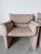 1980s Italian Postmodern Fully Upholstered Lounge Chairs on Casters – A Pair For Sale - Image 9 of 17
