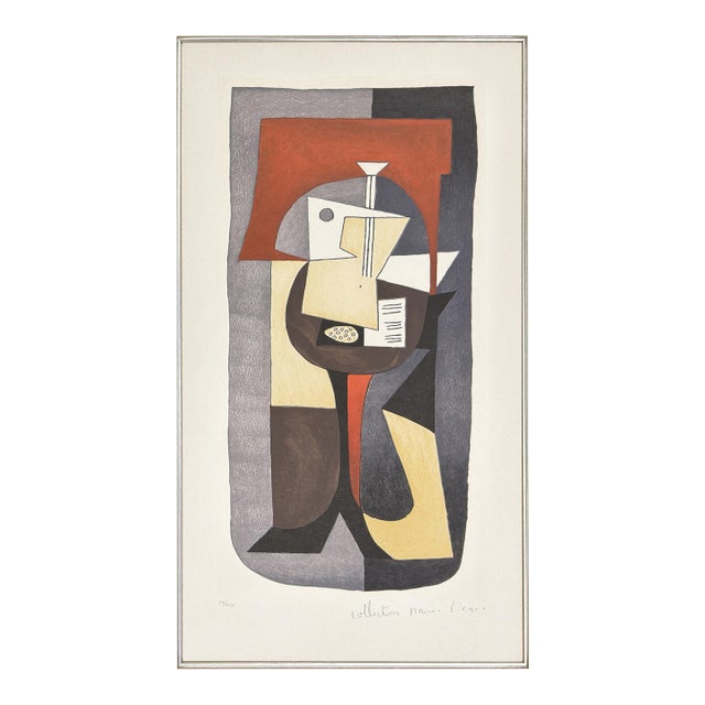 1980s Pablo Picasso, Guitare Et Partition (Marina Picasso Estate Hand Signed Lithograph) For Sale