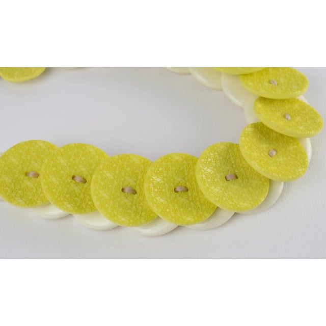 Plastic Angela Caputi Banana and Citrus Textured Resin Necklace For Sale - Image 7 of 15