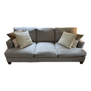 Burton James Chase Sofa – Light Gray For Sale