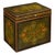 This exquisite wooden storage box from Rajasthan blends traditional artistry with authentic vintage character. Hand-...