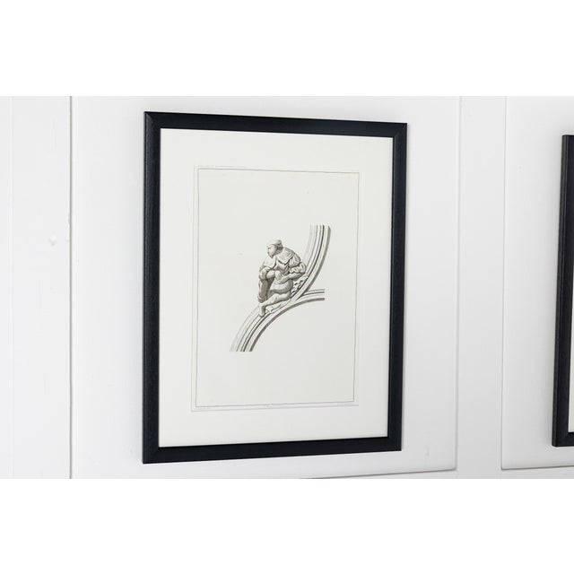 French Artist, Cathedral d'Auch, 1800s, Etchings, Set of 9 For Sale - Image 6 of 11