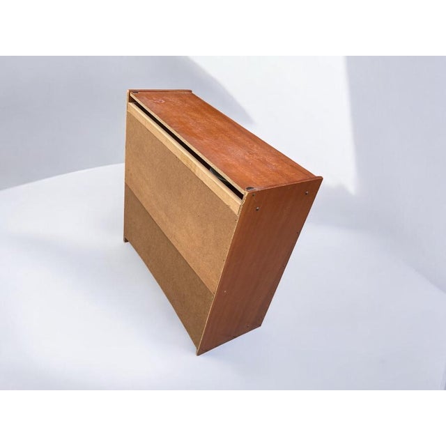 Mid-Century German Brown and Beige Shoe Cabinet, 1950s For Sale - Image 17 of 18