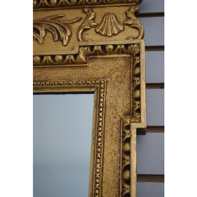 Vintage George III Gold Gilt Carved Framed Mirror For Sale - Image 11 of 12