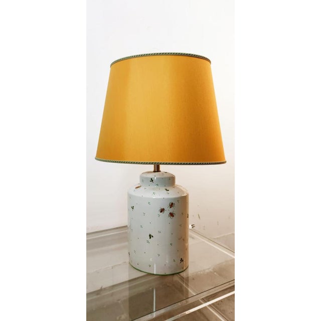 Ceramic Light with Bees and Oval Lampshade For Sale - Image 16 of 18