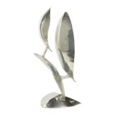 Abstract Organic Polished Aluminum Sculpture by Bill Keating For Sale