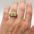 Emerald Solitaire Ring for Men Silver, Gold, Size 10 For Sale - Image 6 of 7