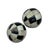 Hollywood Regency Pair of Vintage Black and White Inlaid Bone Decorative Spheres For Sale - Image 3 of 3