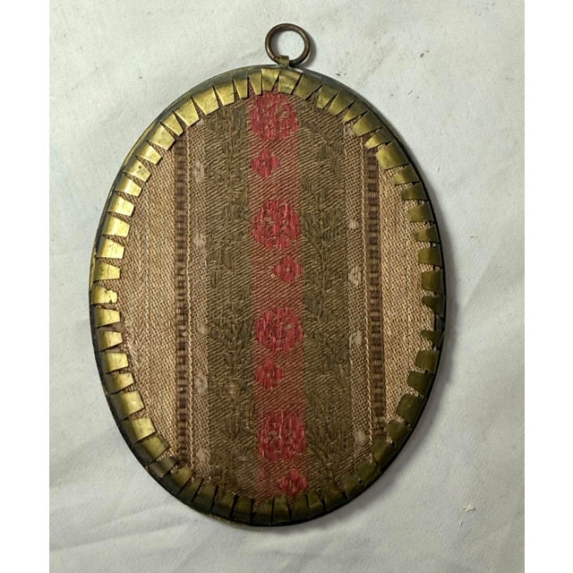 Antique 1800's Original Hand Painted Miniature Rembrandt Portrait Bronze Framed For Sale - Image 9 of 9