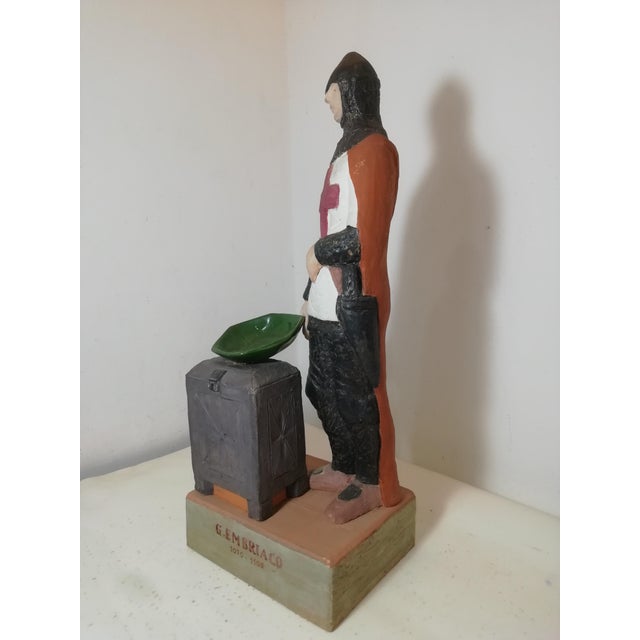 Sculpture Guglielmo Embriaco by Umberto Piombino for Il Tondo, Produced for Erg S.P.A., Italy, 1983 For Sale - Image 4 of 18
