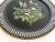 Metal Vintage 1950's Floral Lithograph Print Extra Large Round Metal Decorative Serving Tray For Sale - Image 7 of 13