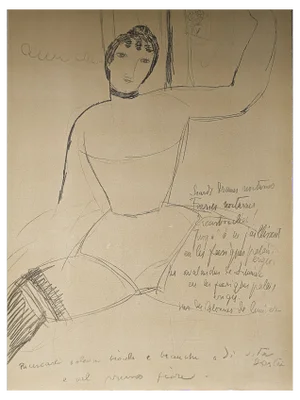 Amedeo Modigliani, The Acrobat, Lithograph on Arches Vellum Paper