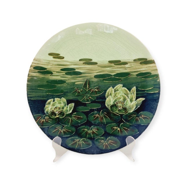 Ceramic Large Art Nouveau Majolica Bowl by Schütz Cilli, 1890s For Sale - Image 7 of 7