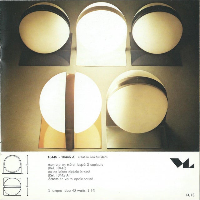 Model 10445 Table Lamp by Ben Swildens for Verre Lumière, 1970s For Sale - Image 17 of 18
