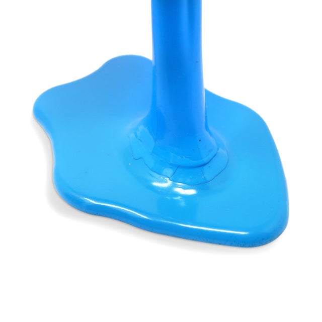 Metal Vintage Blue Pop Art Apc Pouring Paint Can Bank For Sale - Image 7 of 9