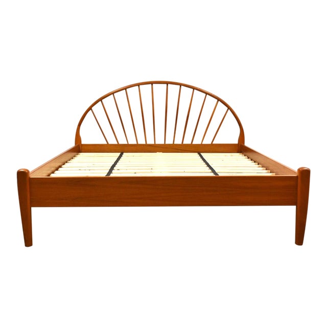 Danish ModernTeak Queen Bed by Jespersen Mid Century Modern Chairish