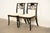 Baker Furniture Company Baker Furniture Historic Charleston Regency Ebonized and Gold Gilt Side Chairs or Dining Chairs, Pair For Sale - Image 4 of 16