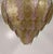2000 - 2009 Italian Art Deco Gold and Pink Murano Glass Chandelier, 2000s For Sale - Image 5 of 15