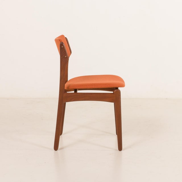 Vintage Danish Teak and Wool Chairs by Erik Buch, 1960s, Set of 4 For Sale - Image 11 of 18