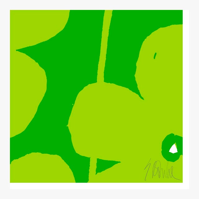 Not Yet Made - Made To Order Fabulous Flowers in Green No. 1 Fine Art Print 46" X 46" by Liz Roache For Sale - Image 5 of 6