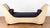 A parchment covered day bed in the manner of Samuel Marx. Mid century fabrication with art deco design language. Seat in a...