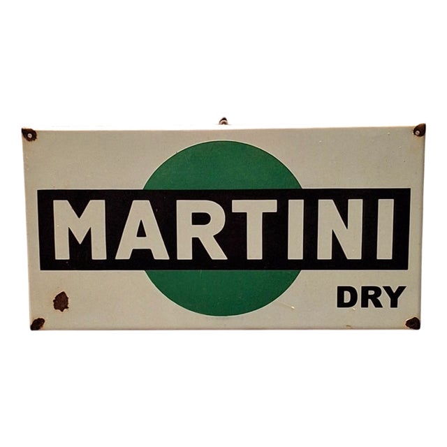 Martini Dry Advertising Sign For Sale