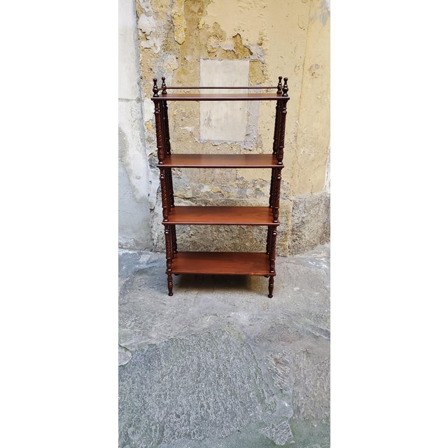 Vintage Shelf Unit in Walnut, 1960s For Sale - Image 6 of 7