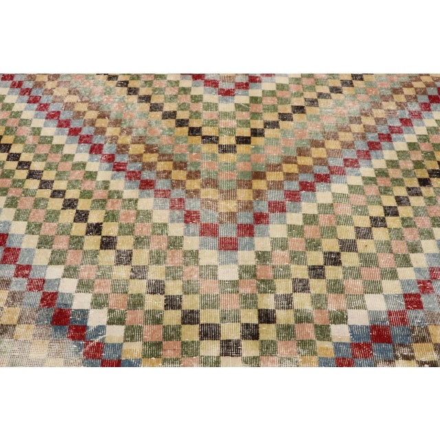 Late 20th Century Vintage Turkish Sivas Rug - 05'07 X 10'00 For Sale - Image 5 of 10