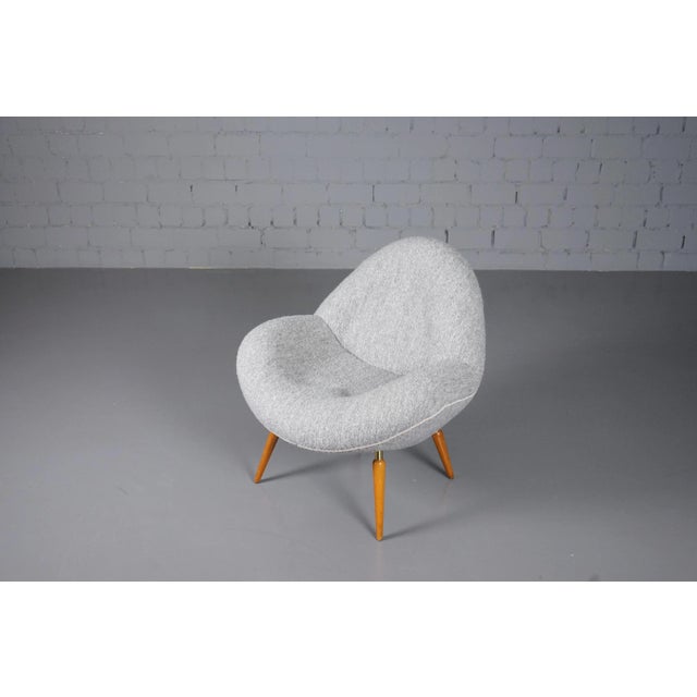 Lounge Chair with Dedar Boucle Fabric by Fritz Neth for Correcta, 1950s For Sale - Image 6 of 12