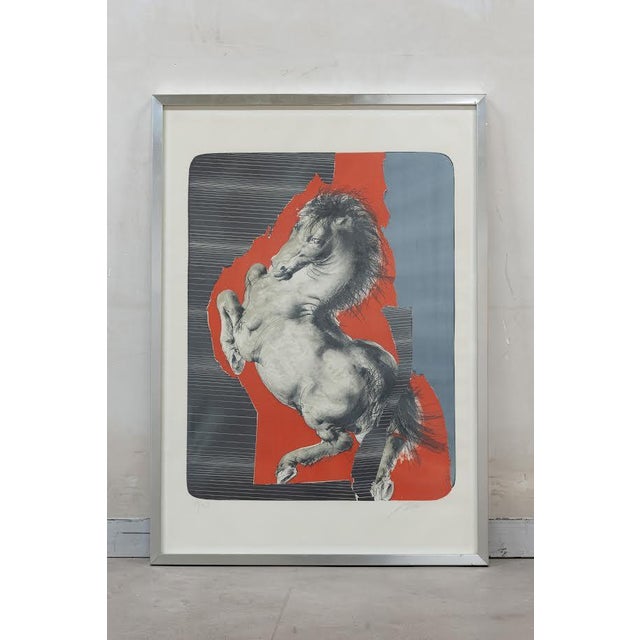Hans Erni, Horse, 1974, Lithograph For Sale - Image 4 of 4