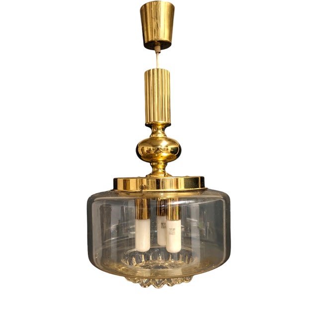 Brass Pendant Lamp, 1970s For Sale